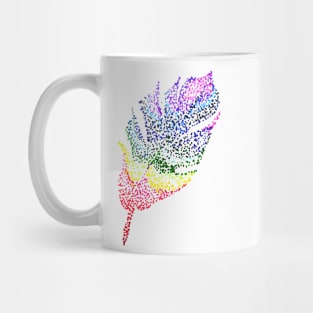 Rainbow Dot Feather Mug